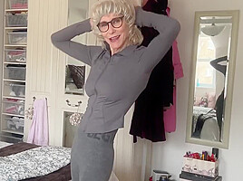 Granny Jacy In Cum Work Out With Me